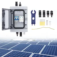 PV Combiner Box,waterproof PV Circuit Breaker Combiner, for Solar Power Generation,with Ground Wire4 and MC4 Connectors