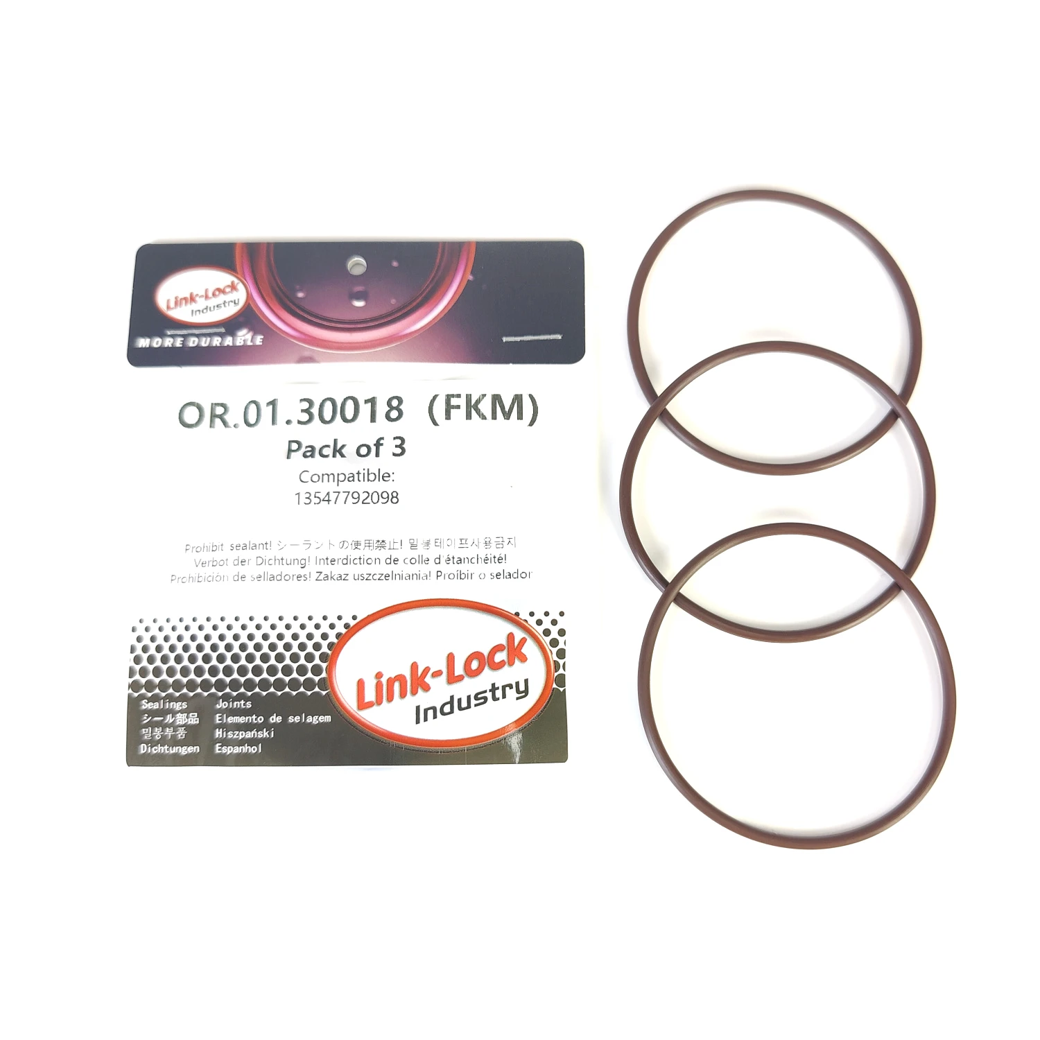 3PCS Fkm Viton OR.0…