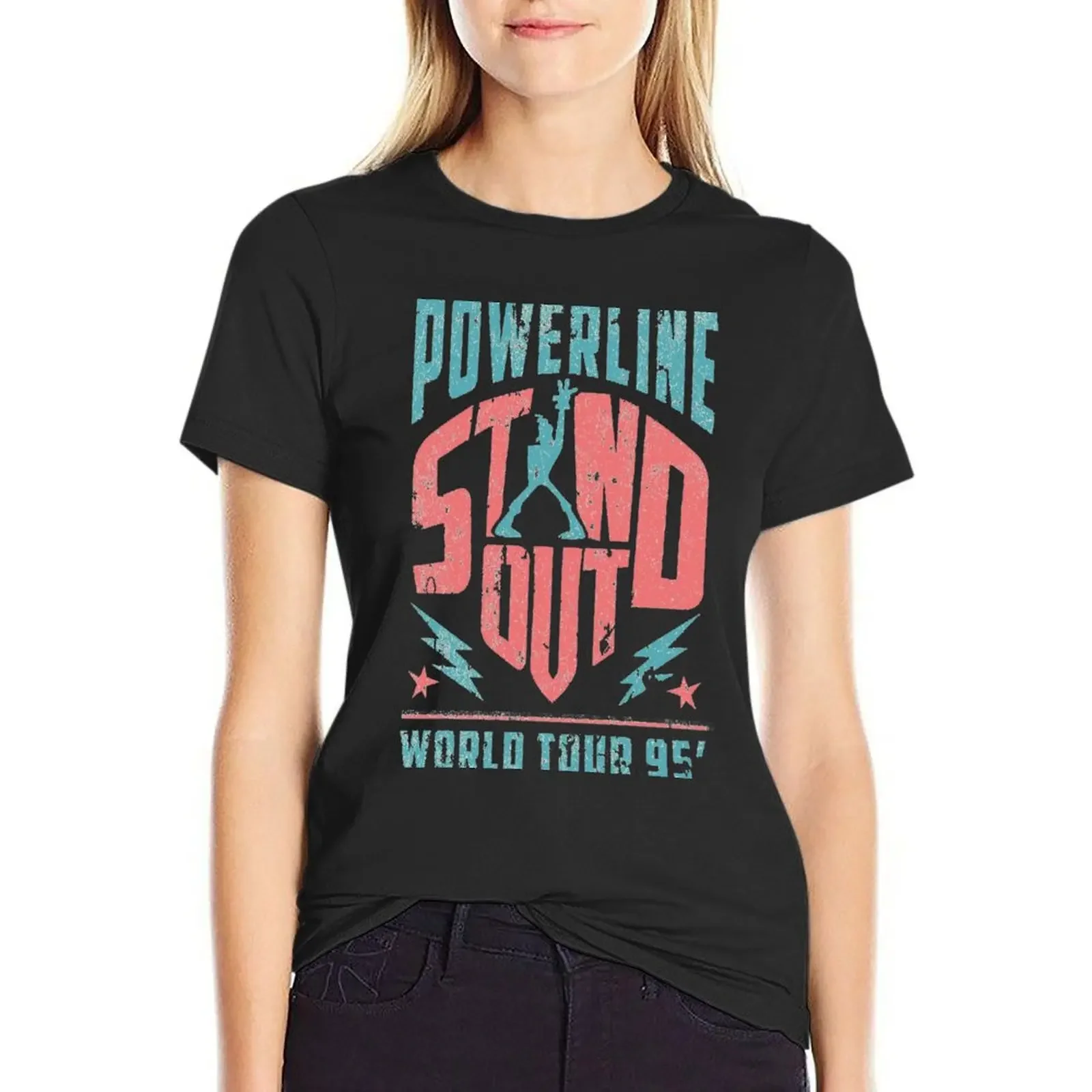 

POWERLINE T-Shirt aesthetic clothes female tees t shirt Women