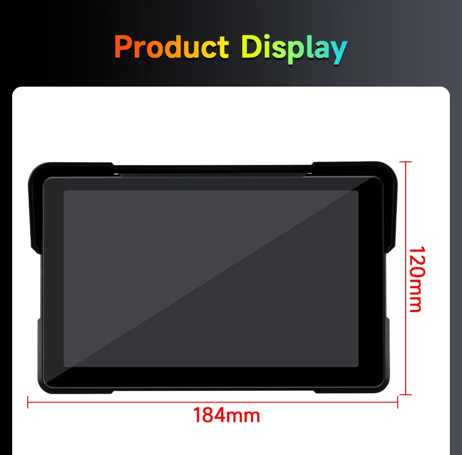5/7 zoll IPX7 Wasserdichte Motorrad Tragbare Navigation GPS Motorrad Drahtlose Carplay Android Auto Moto Display Screen Monitor – Detail 27