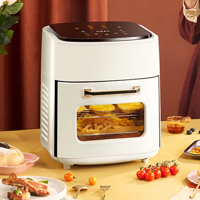 110V large capacity visual window fully automatic multifunctional intelligent electric fryer 15L air fryer