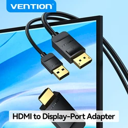 Vention-Cable HDMI a DP para PC, portátil, HDTV, Monitor, proyector, vídeo, Audio, 4K, 60Hz