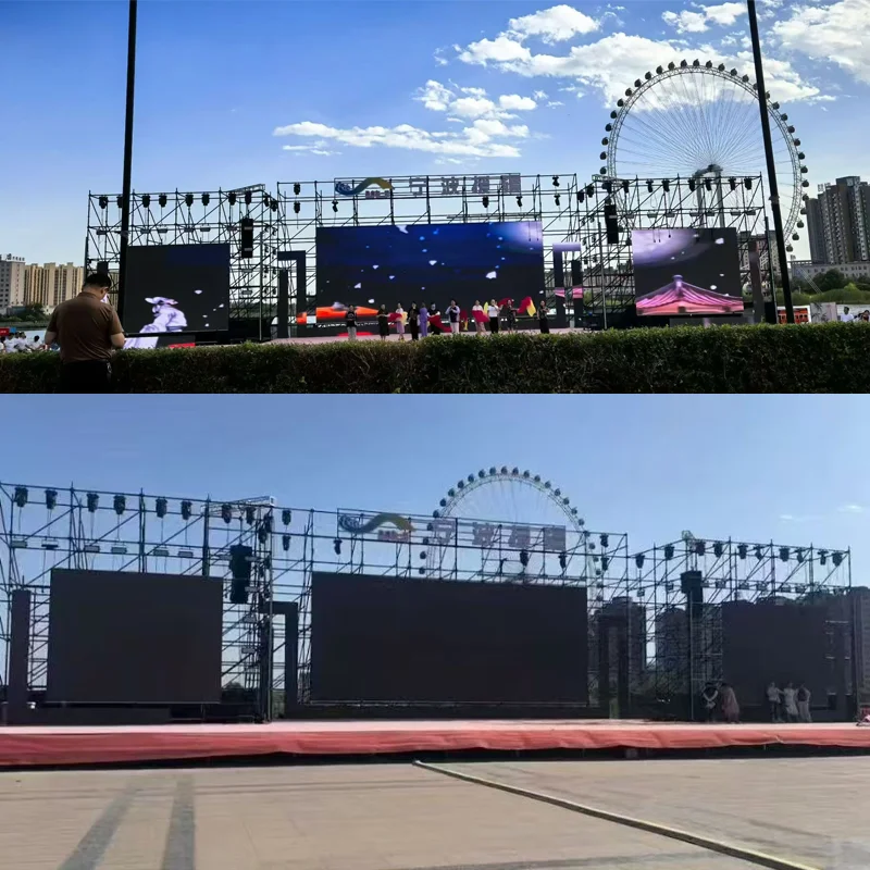 P3.91 Outdoor LED Rental Screen Roadshow Promotion Display for Commercial Event