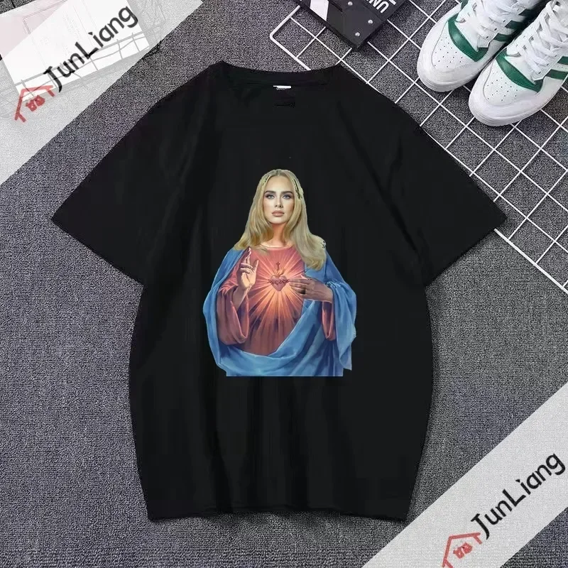 2024 New Adele Rap T-Shirt Women's Gift T-Shirt Music Gift Original Valley Street Style Unisex Short Sleeve T-Shirt Clothing