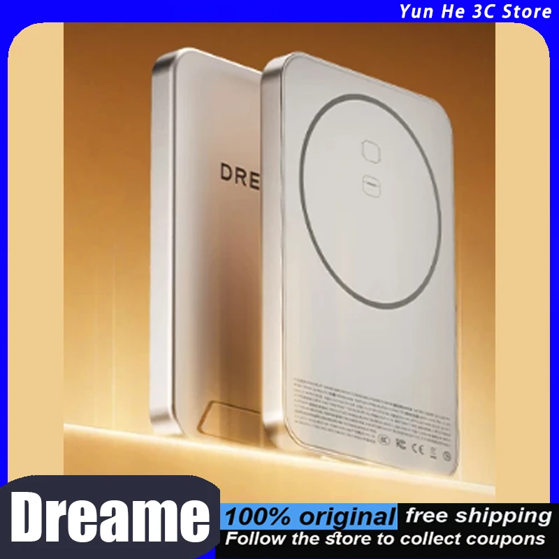 

Dreame Magnetic Power Bank 15W Fast Charging 5000mAh 10000mAh Semi-Solid State MagSafe Portable Charger 3C Certified for iPhone