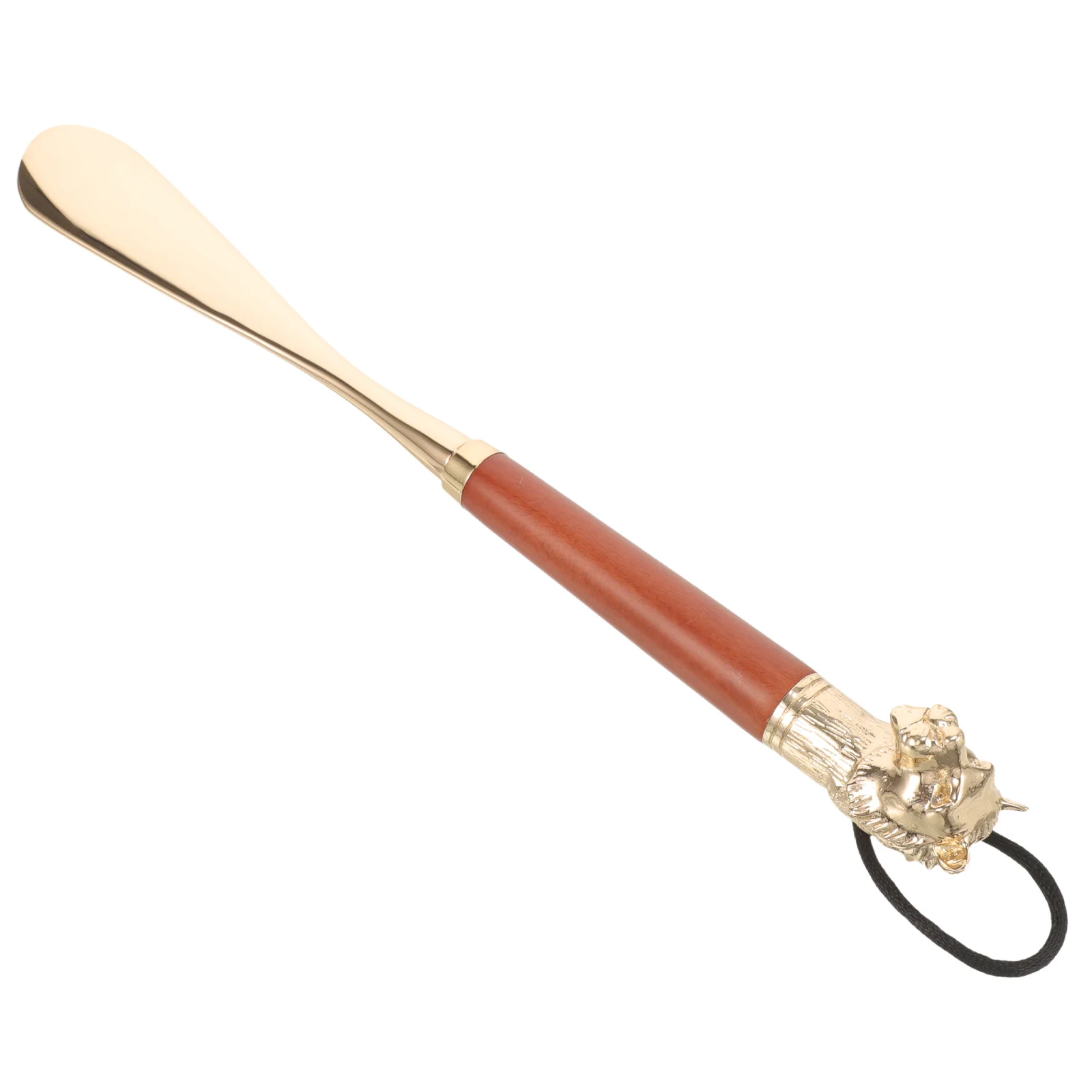 1pcs Long Handle Shoe Horn For Seniors Alloy Beech Wood Extended Boot Shoehorn Portable Travel Shoe Horn For Adults