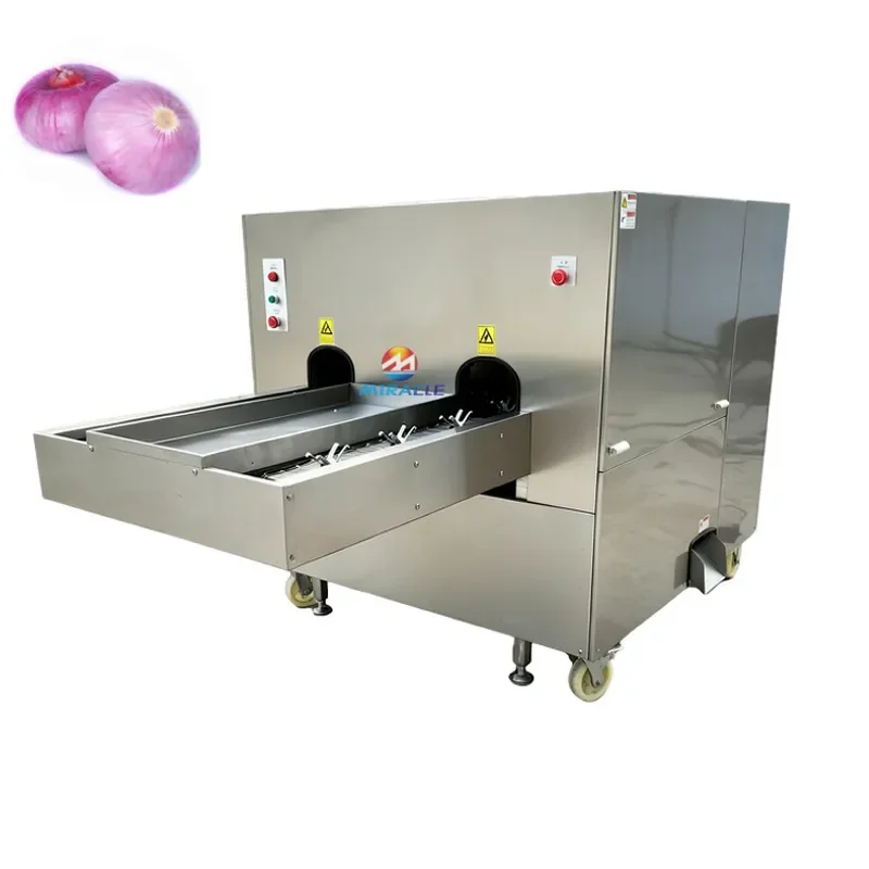 for Agricultural and Commercial Onion Top and Tail Removal Machine Industrial Onion Root Cutting Equipment