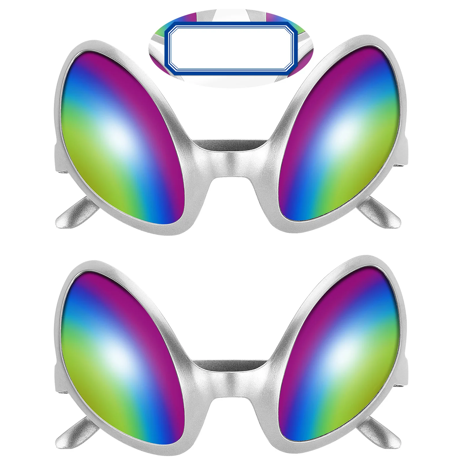 

2Pcs Cool Glasses Fancy Party Eyeglasses Creative Photo Props for Cosplay New Year Events Eyeglasses Fancy Glasses