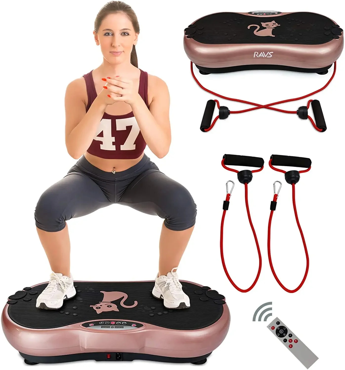 New Design Flat Whole Body Exercise Vibration Fitness Vibration Machine Slim Exercise Platform