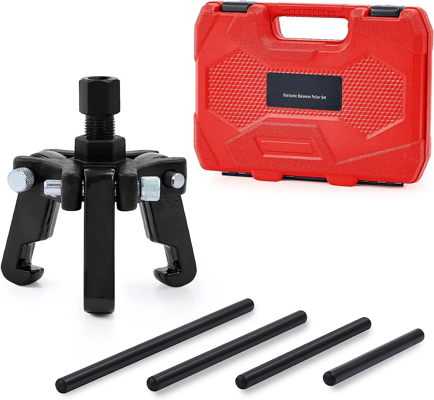 Harmonic Balancer Puller Kit,Adjustable 3-Jaw Puller Set for Removing Dampers & Balancers,Automotive Car Repair Tools