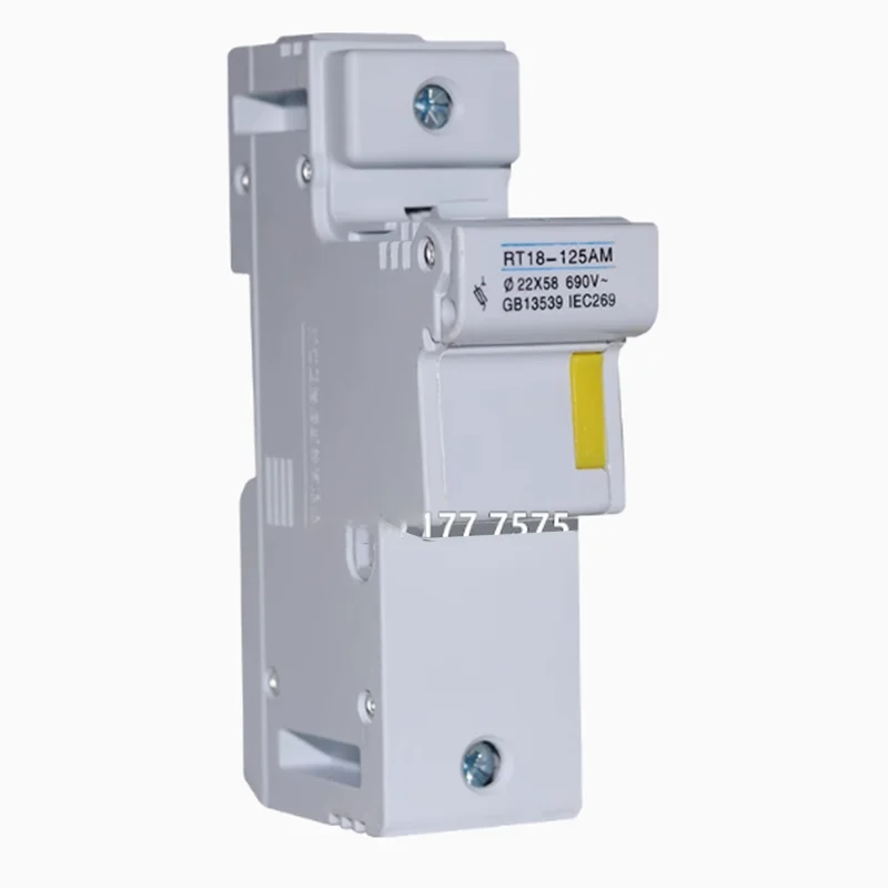 فيوز قاعدة RT18-125 RT18-125AM 1P R017 22x58 22*58 مللي متر التيار المتناوب 500 فولت ~ 690 فولت 125A السيراميك السكك الحديدية المقبس فيوز حامل