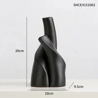 Modern Handmade Ceramic Frosted Desktop Vase Flower Pot 7