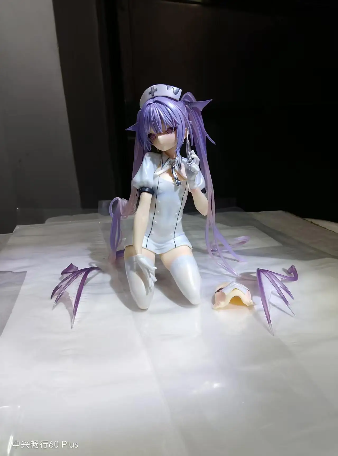 Enfermeira uniforme eve figura linda menina jogo anime figuras sexy enfermeira menina estatueta modelo gk coleção estátua ornamento brinquedo presente