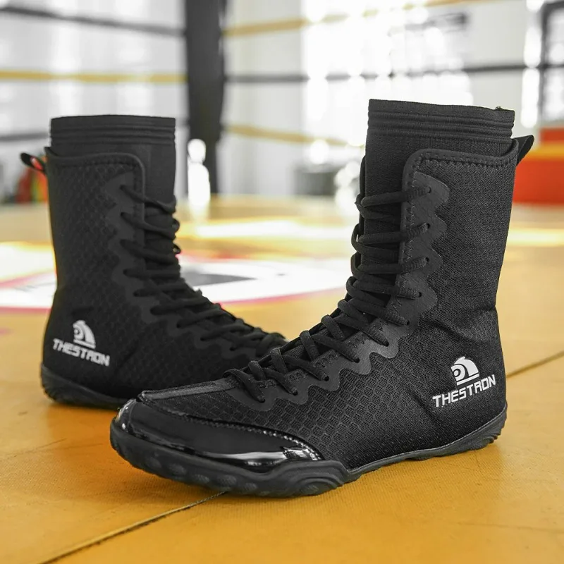 

Best Selling Boxing Shoes for Men Top Quality Wrestling Boots Mens Big Size Fighting Shoe Gym Training Shoes