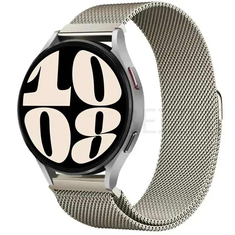22 mm 20 mm Milanese-Loop-Armband für Samsung Galaxy Watch 7 6 5 4 44 mm 40 mm magnetisches Metallarmband Galaxy Watch 4/6 Classic-Armband