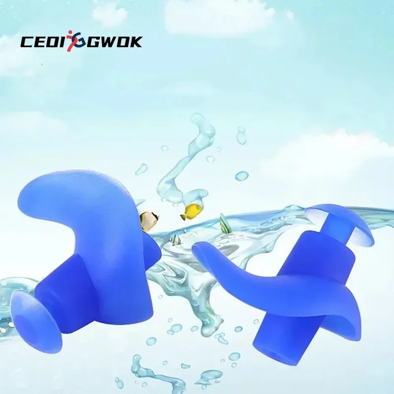 

CEOI GWOK 1 Pair Ear Plugs Water Sports Swimming Diving Adult Waterproof Ear Protector Earplugs