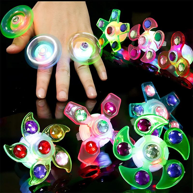 5-30pcs Luminous Rotating Gyroscope Novelty Children'S Watches Flash Ring Bracelet Children'S Small Gifts Party Gift Kids Toys