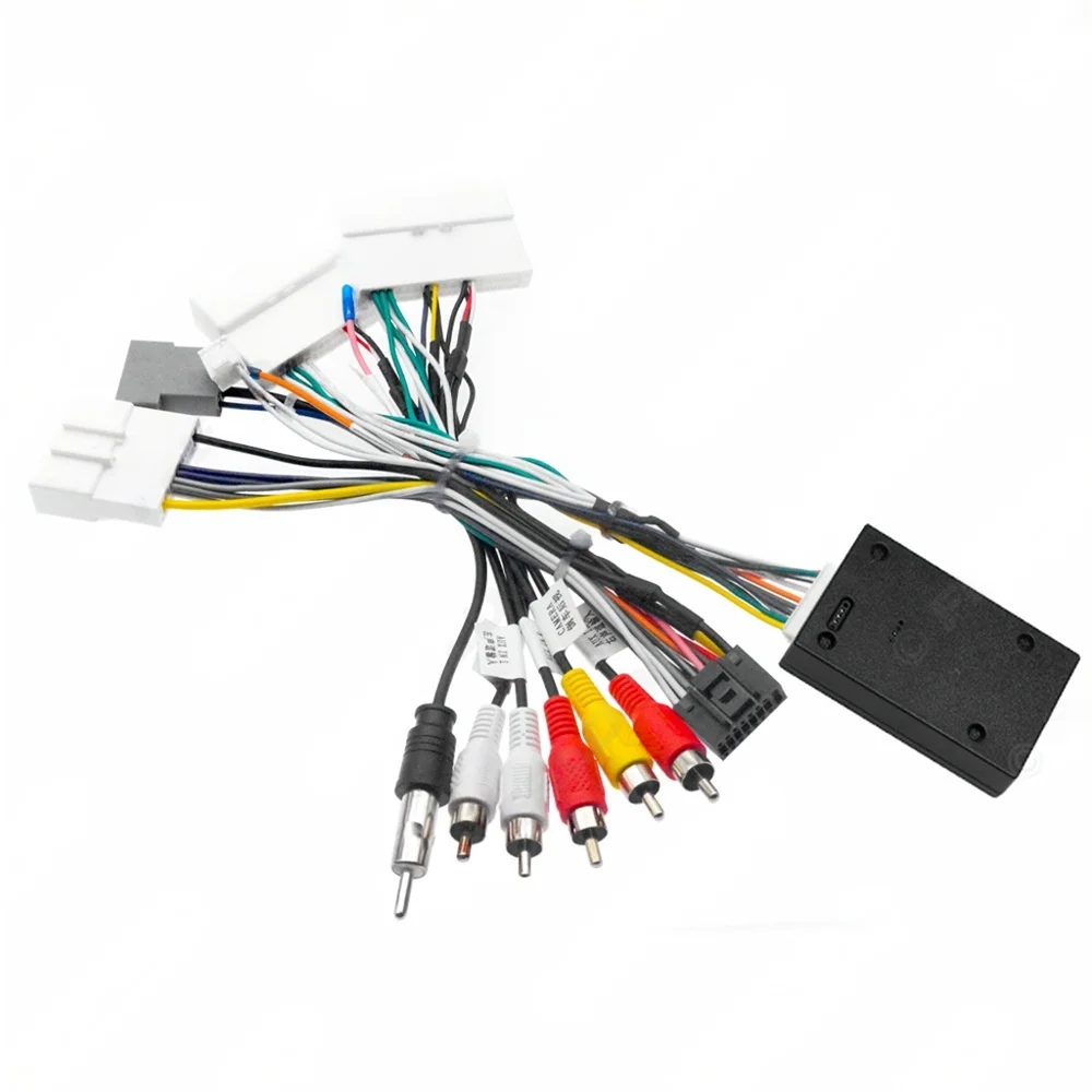 Quadlock Wiring Harness CAN Bus Decoder Car Android Head Unit Cable Adapter for Nissan Sylphy Teana X-TRAIL 2020-2022