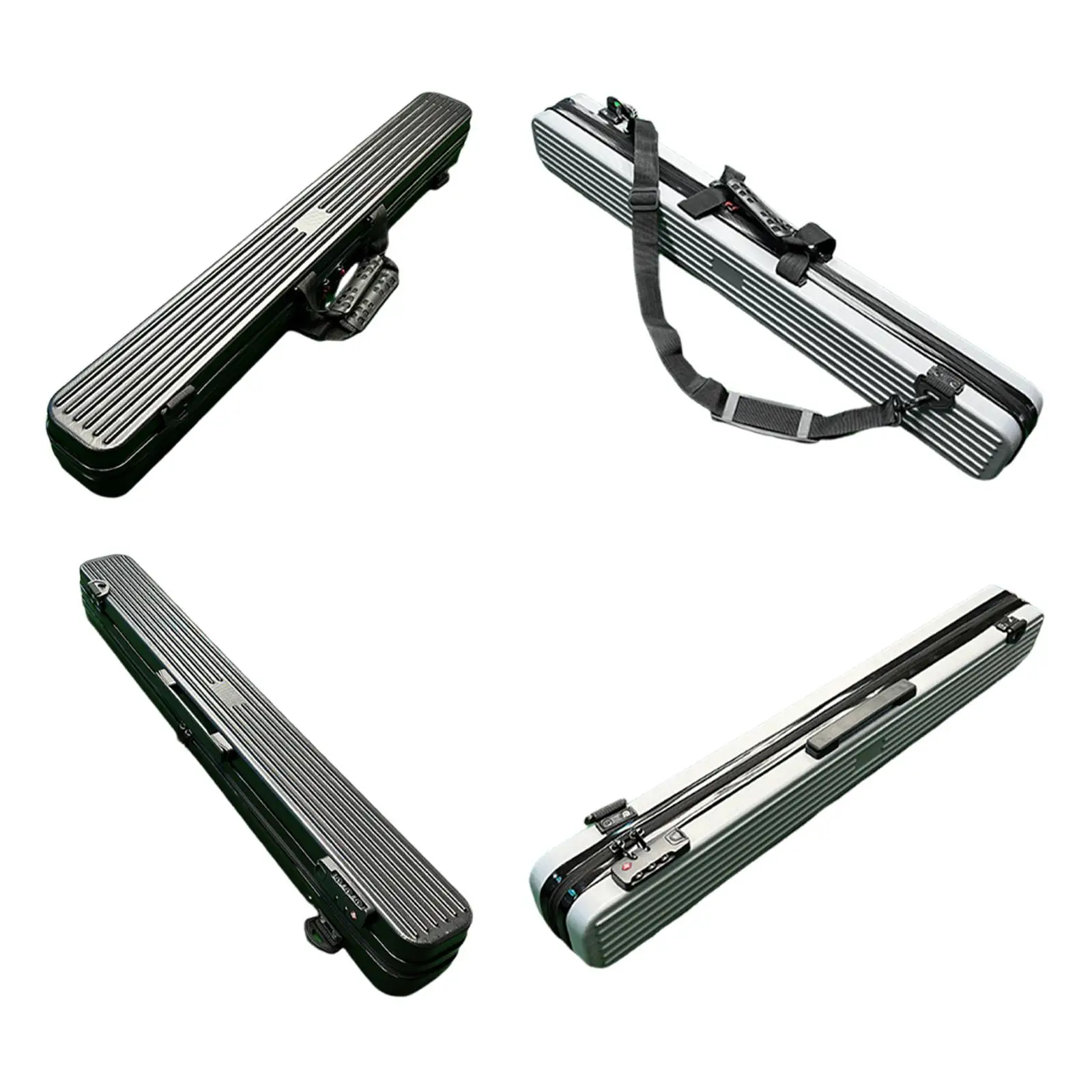 

Hard Pool Cue Case Billiard Enthusiasts Gift Portable Dustproof for 1/2 Pool Cues Billiard Stick Case Holder Protection Box