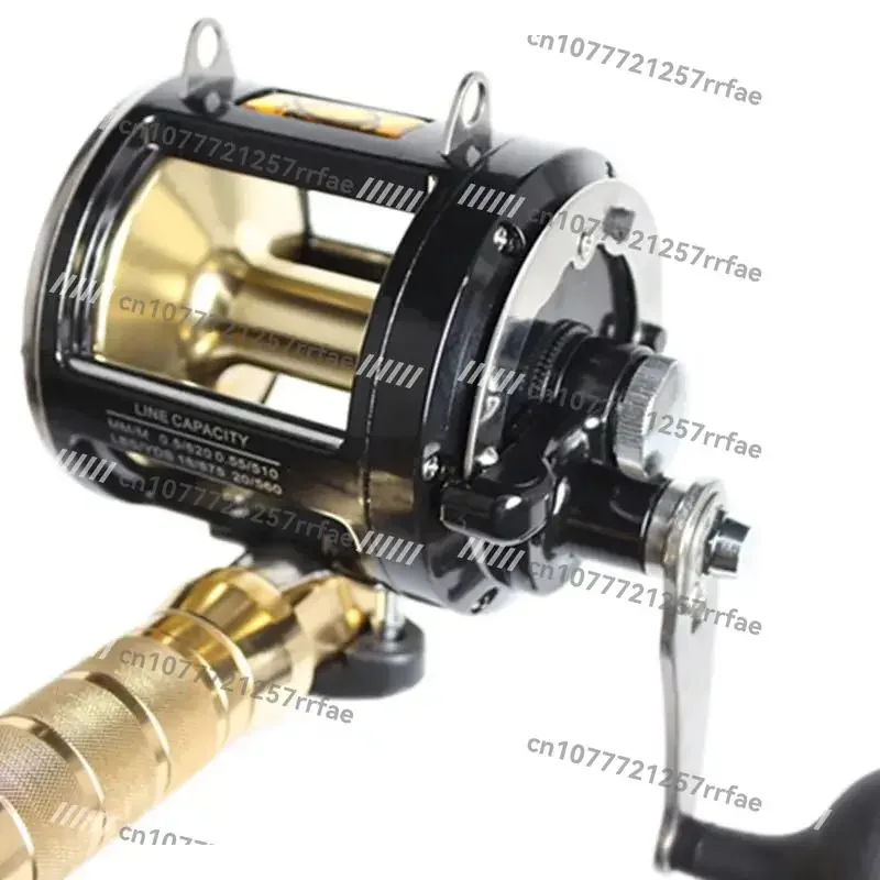 Boat Fishing Special Fishing Line Wheel Deep Sea Trolling Wheel Large Drum Wheel Iron Plate