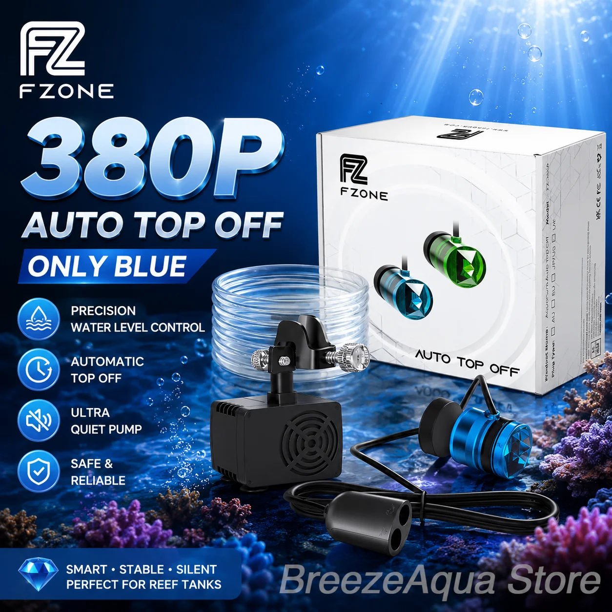 FZONE ATO-380P AUTO TOP Off System Aquarium Wasser Nachfüllpumpe Intelligentes Automatisches Zubehör Für Aquarien Aquarien Set Filter