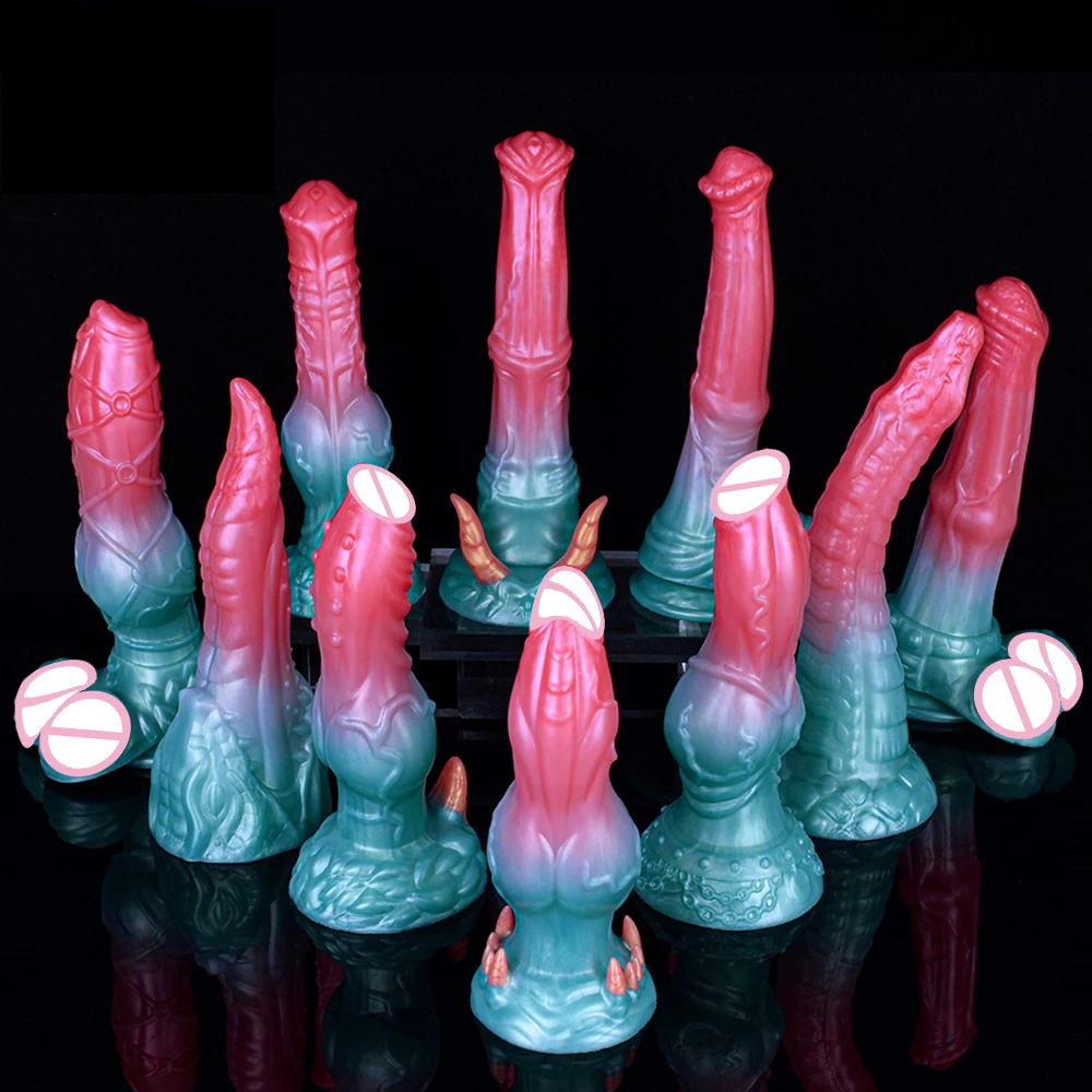 LEZEE Tusk Dragon Realistic Dildo With Suction Cup Female Masturbators Sex Toys For Women Men Vagina Anal Butt Plug Fake Penis