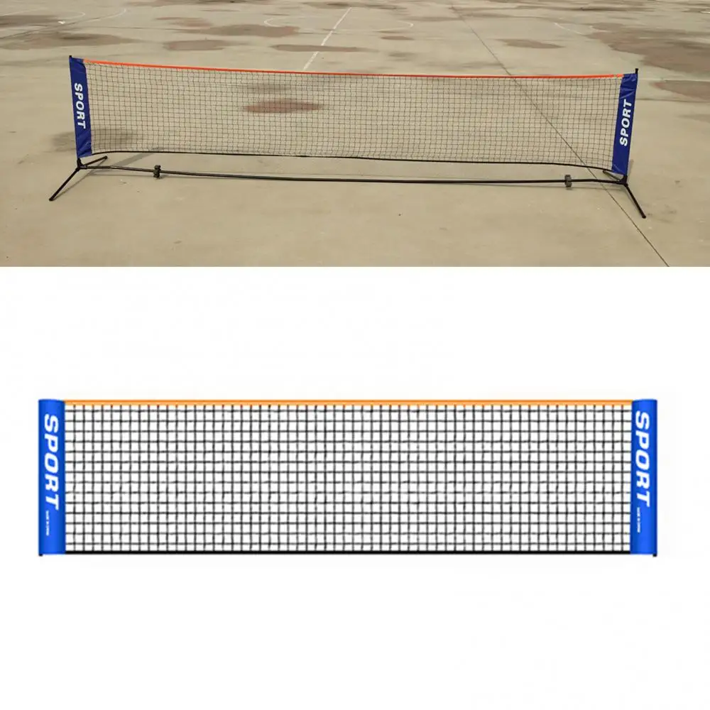 Portable Badminton Net Thicker Windproof Foldable Easy Setup Nylon Sports Tennis Net for Outdoor