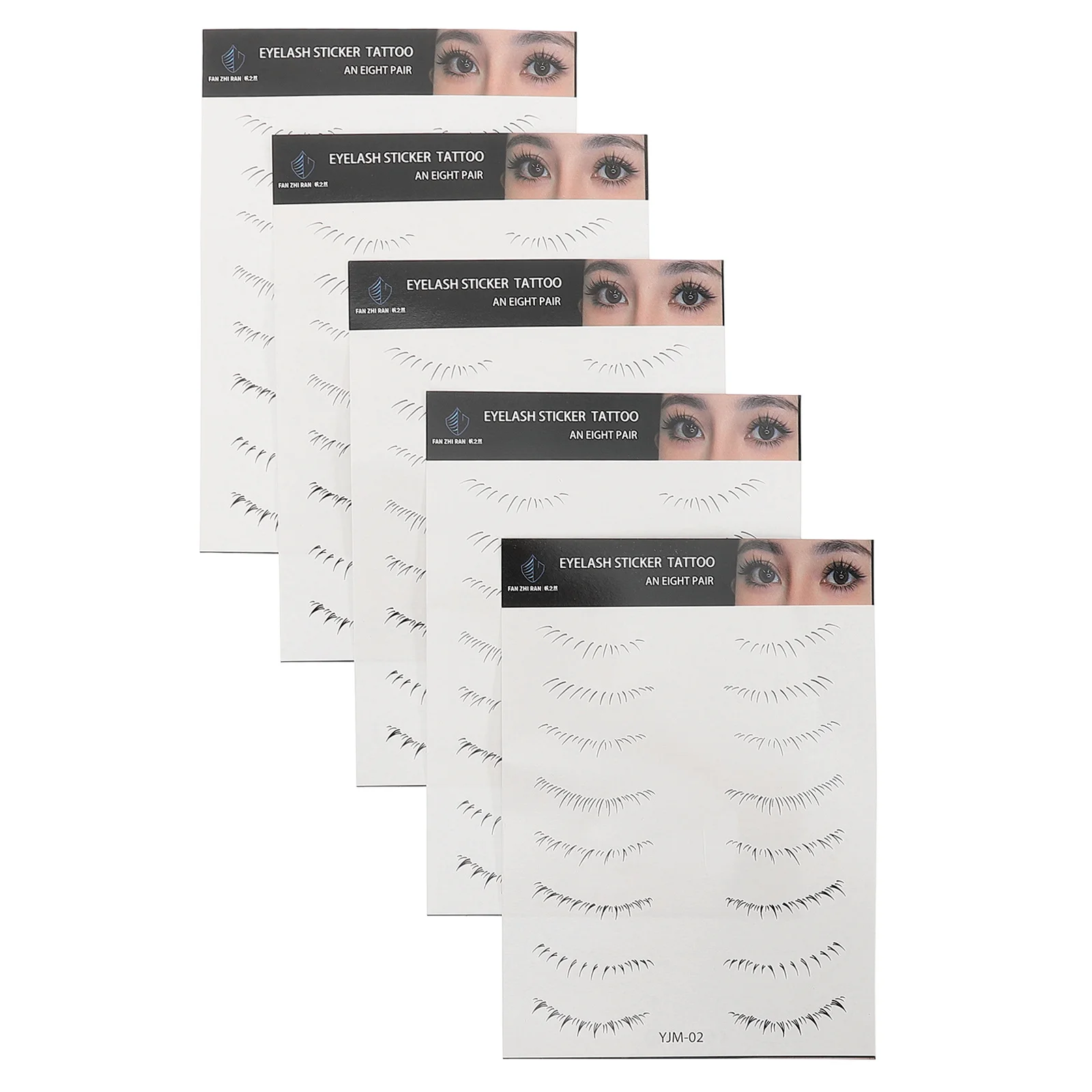 

5 Sheets Lower Eyelash Shaping Stickers High Adhesion No Glue Needed Eye Beauty Tool for Parties Weddings Lash Tattoos Women