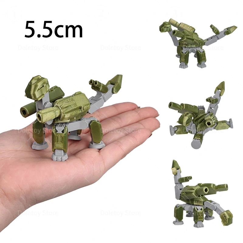 Neue 3D-gedruckte Kriegsmaschine Serie Mini beweglicher Kampfpanzer Sentry Drone Artillery Launcher Actionfigur Raumdekoration Geschenke – Detail 3