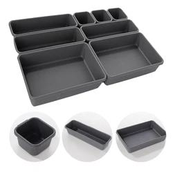 8pc/set Kitchen Utensil Drawer Storage Organizer Box Drawer Make Up Brush and Jewelry Holder Stationery Storage