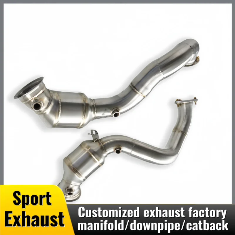 

Восточная труба, выхлопная труба для Aston Martin DB11 4.0T 2017-2022 SS304, автомобильная выхлопная система, обновление мощности