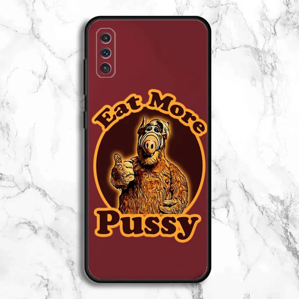 TV Series Alf Phone Case For Samsung Galaxy A13,A21s,A22,A31,A32,A52,A53,A71,A80,A91 Soft Black Phone Cover