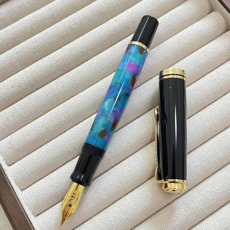 Admok J800 Acrylic Fountain Pen Bock/Schmidt Tip F/M/B/Bock 0.5/0.7/1.0mm Nib Ink Pen Business Piston Structure Writing Smooth