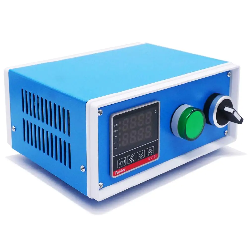 PID Temperature Controller Box with Solid State Relay 1000W 10A 110V PV 4-Digit Display Temp Control SSR-40DA Temperature Sensor