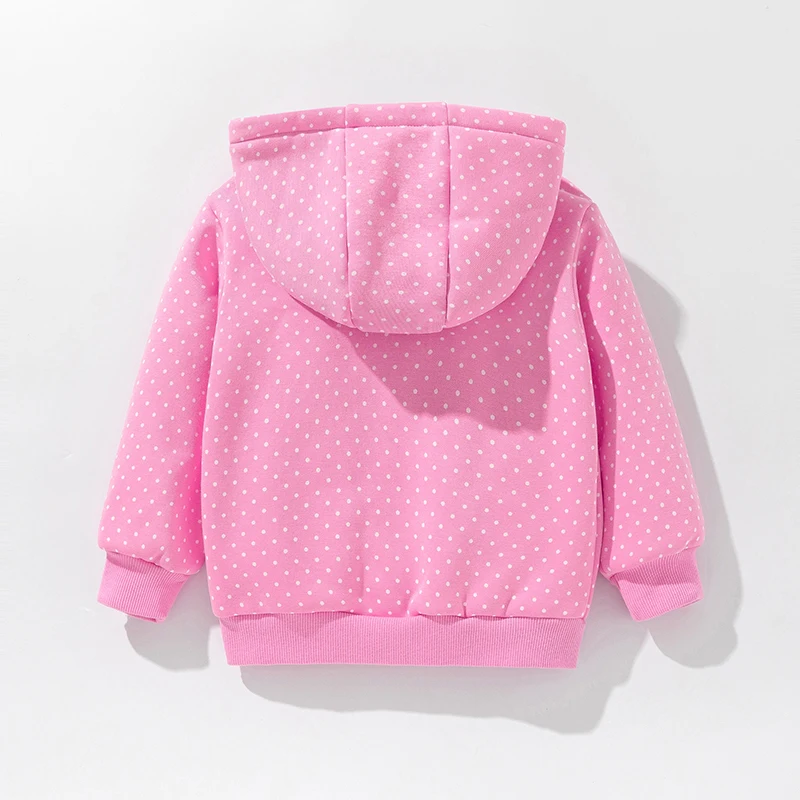 Little maven Kids Clothes Baby Girls Autumn Cotton Fleece Jacket Coat Embroidery Cartoon Rabbits Hoodie Sweatershirts Overcoat