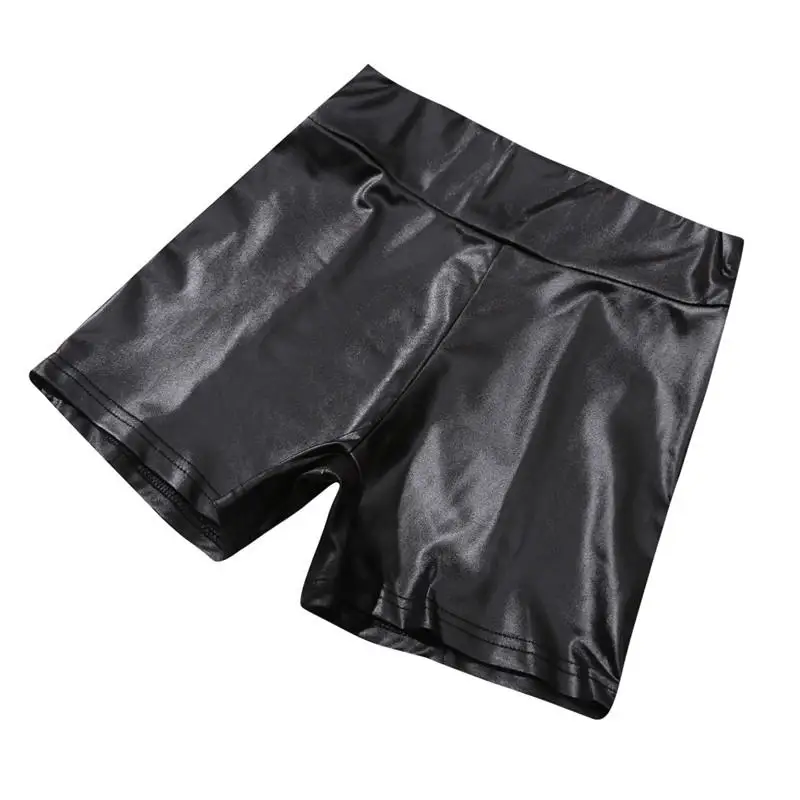 2026 Sexy Damen-Shorts Glänzende Elastische Hochtaillierte Glänzende Kunstleder-Kurzhosen Schlanke Heiße Tanz-Clubwear Mini-Shorts – Detail 12