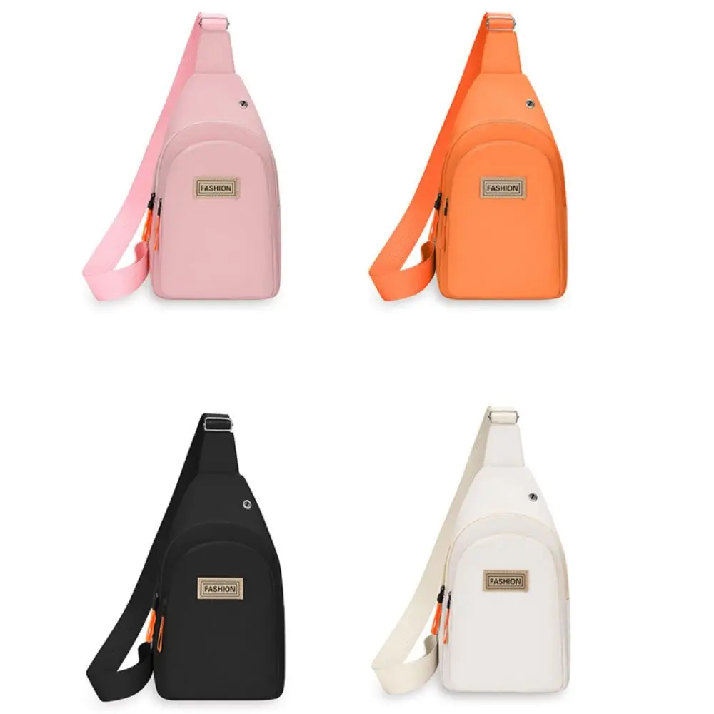 Oxford Cloth Women's Chest Bags Multifunctional Purse Small Cloth Bag Black White Pink Orange Multi-compartment Mobile Phone Bag