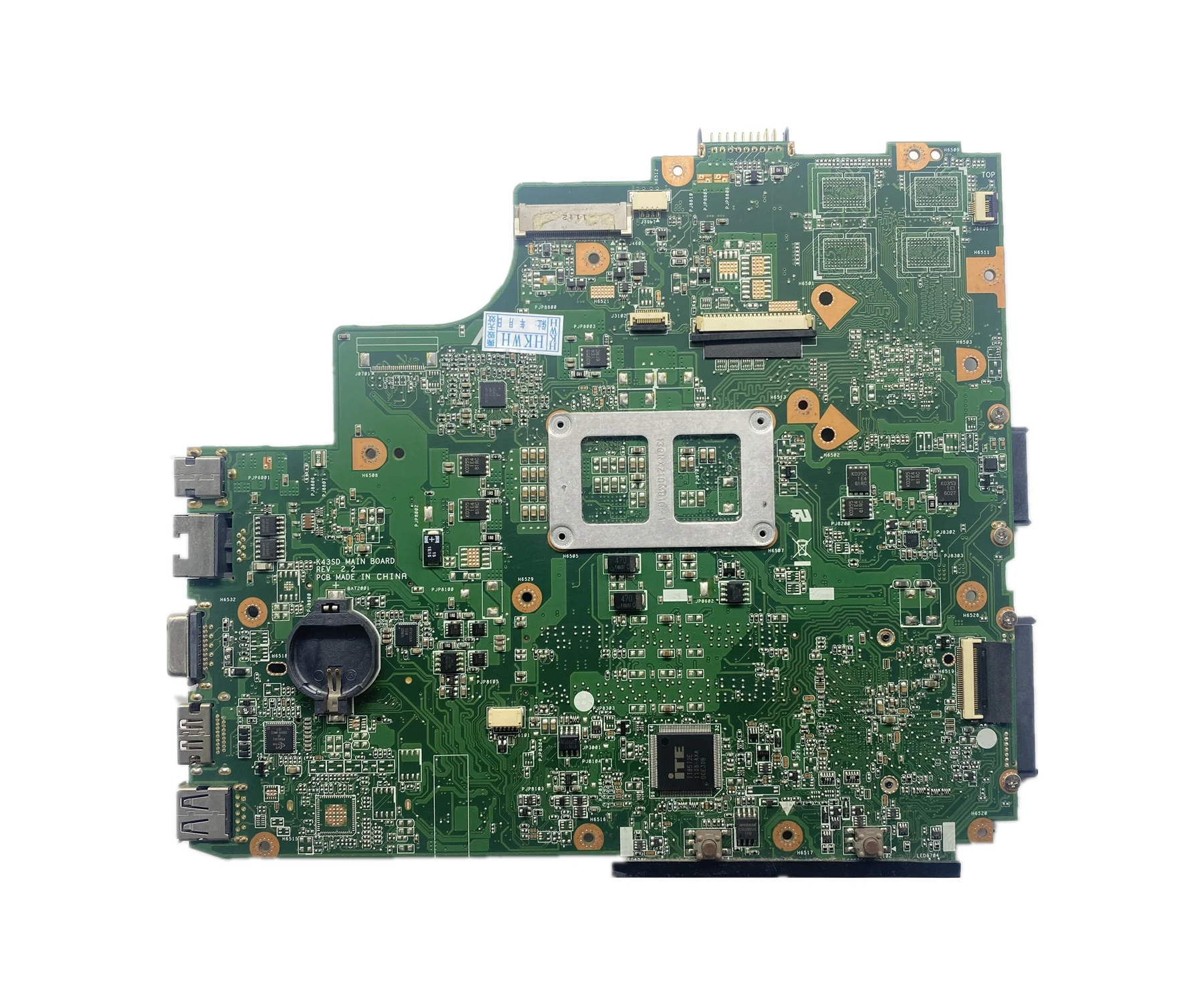 Placa base para ordenador portátil ASUS, 60-N3RMB2001, K43SD, A43S, A43SD, K43E, K43S, K43SD, K43SV, HM65, DDR3, UMA, 100% probado, OK