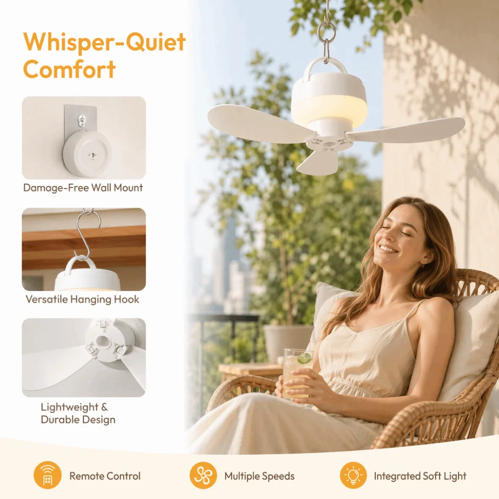 Comes With Night Light Small Fan Small Cooling Toilet Fan No Punching Remote Control Toilet Cooling Fan Pooping