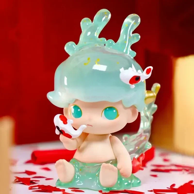 Loong Presents The Treasure Sereis 2024 New Blind Box Domoo Labubu Pucky Mystery Box Anime Figure Model Kids Toys Surprise Gift