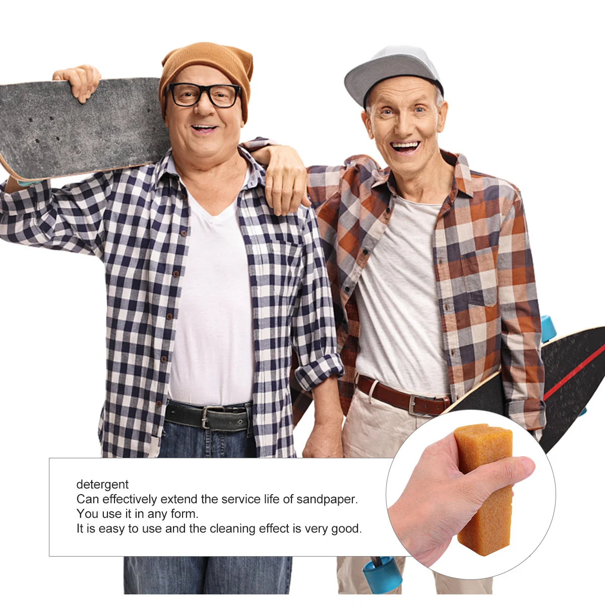 

Skateboard Grip Tape Eraser Abrasive Cleaning Stick Natural Rubber Sanding Belt Restorer Fast Effective Cleaning for All Sanders