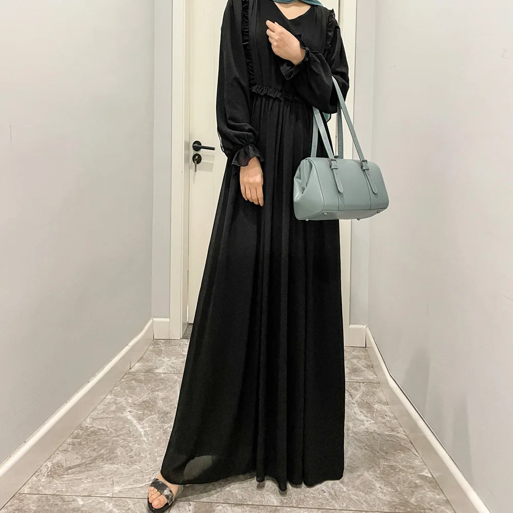 

Ramadan Muslim Hijab Dress Abayas for Women Abaya Dubai Turkey Islam Clothing Kaftan Robe Longue Femme Musulmane Vestidos Largos