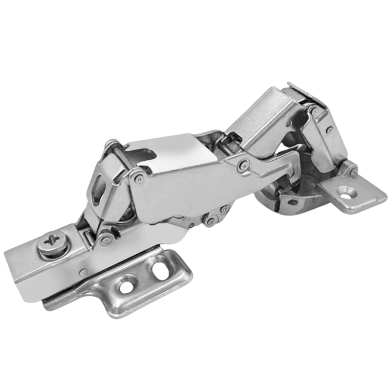 Wide Angles Soft Close Cabinet Hinges 165 Degree 0 Protrusion Quick Install Door Hinges with Mounting Plate for House