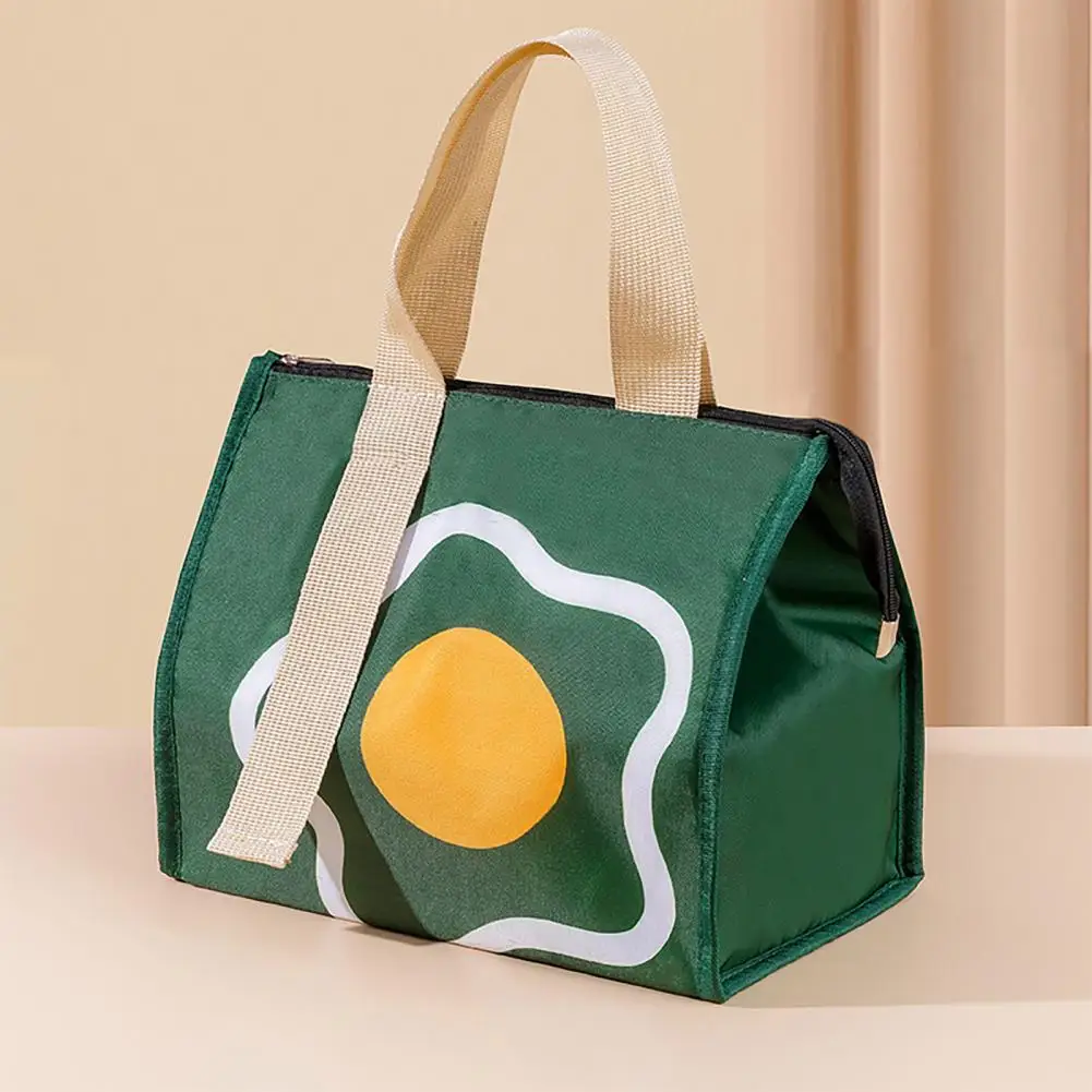 Portable Thermal Lunch Box Bags Large Capacity Oxford Cloth Food Storage Handbags Travel Picnic Pouch Insulated Cooler Bento Bag