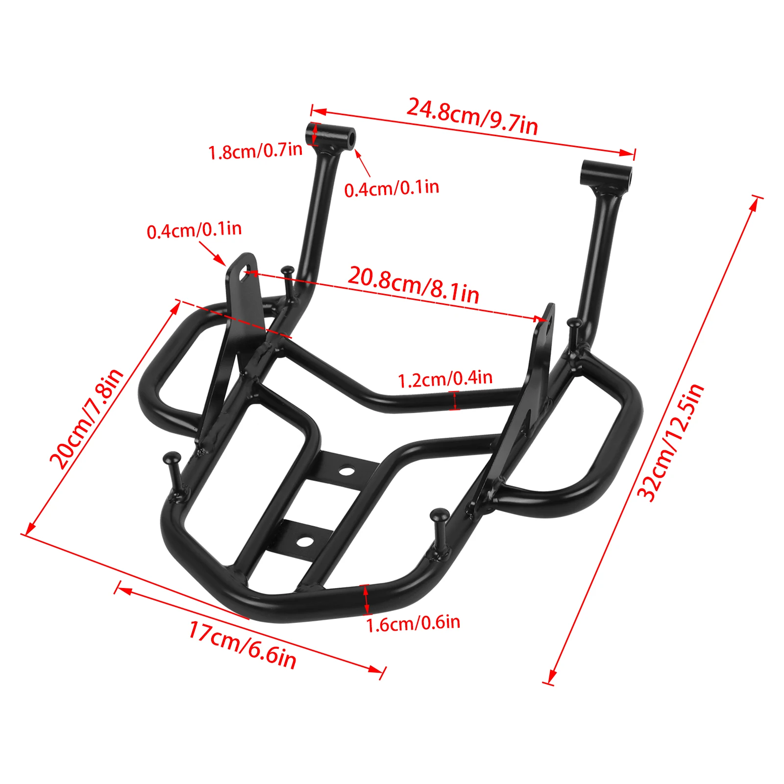 Tail Rack For Kawasaki KLX230 KLX 230 2020-2022 2021 Rear Seat Luggage Rack With Handle Grip Luggage Support Cargo Shelf