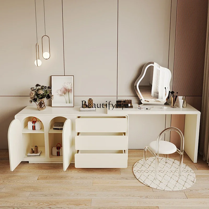 88. خزانة مكياج جديدة لغرفة النوم من كريم ويند، طاولة مكياج قابلة للسحب #4