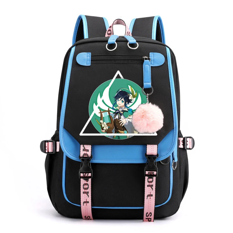 

Waterproof School Bags Girls Teenager Usb Backpacks Book Bags Anime Genshin Impact Primary School Backpacks Schoolbag Mochilas