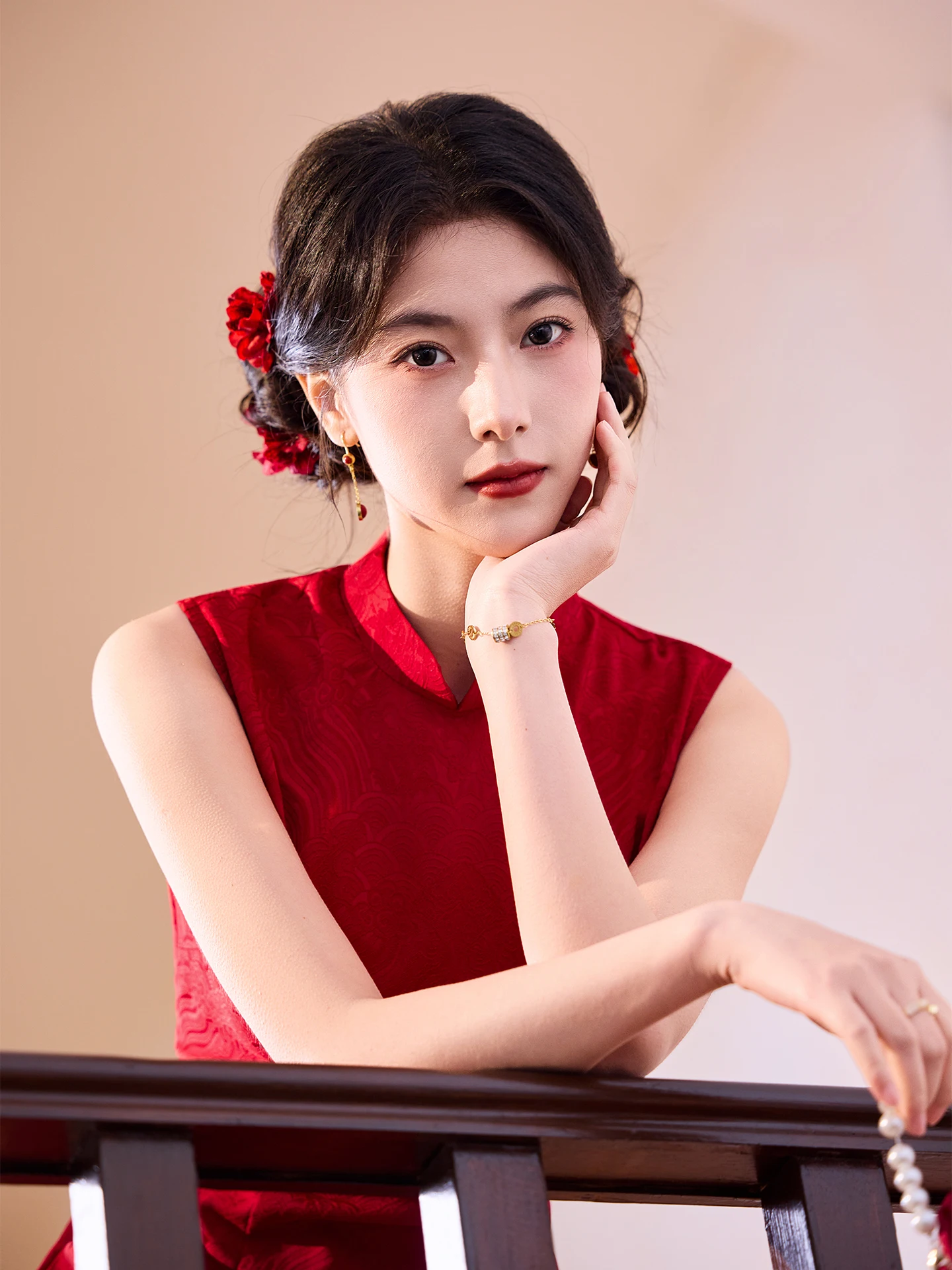 

Red Wedding Dr Jiangnan Fuchou Spring Summer Svel ort plus Size Vintage Sle Long Wedding Dr