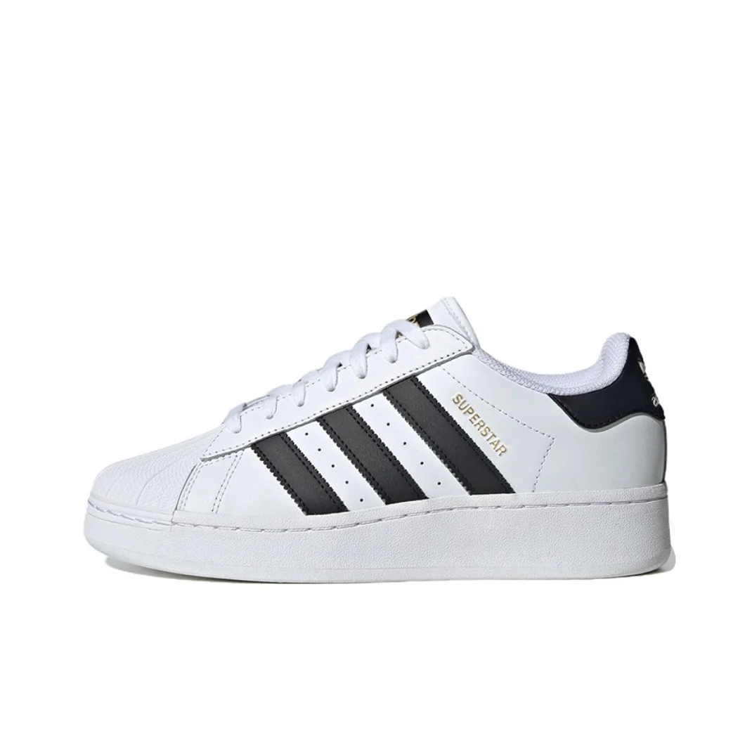 Adidas White SUPERSTAR XLG Shellhead Men's and Women's Low-top Board Shoes Non-slip Wear-resistant Casual Shoes