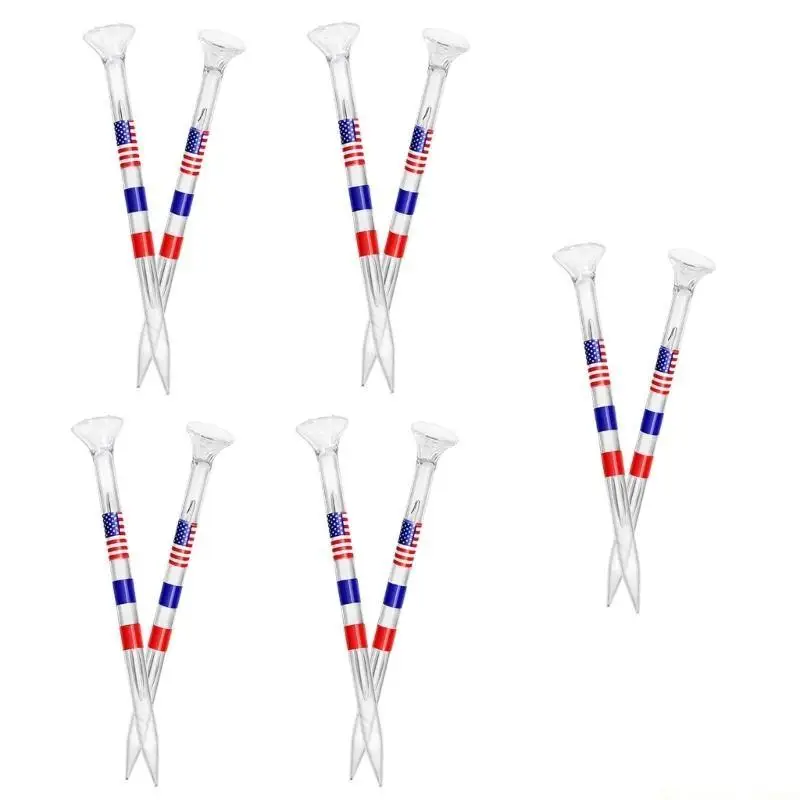 31BE 10/50pcs Step Down Golf Tees Big Cups Scale Tees Durability Golf Tees Suitable for Various Skill Level